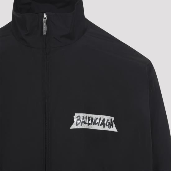  발렌시아가 마스킹 테이프 미디엄 핏 트랙수트 재킷 857713 TPQ381000 BLACK - BALENCIAGA