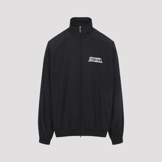  발렌시아가 마스킹 테이프 미디엄 핏 트랙수트 재킷 857713 TPQ381000 BLACK - BALENCIAGA