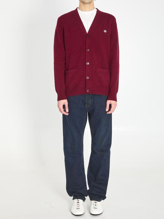  구찌 가디건 815009 XKFAU6013 BORDEAUX - GUCCI