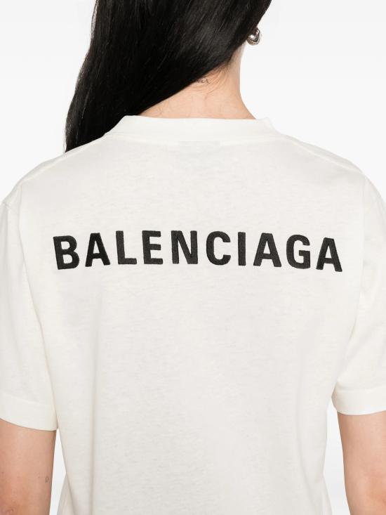  발렌시아가 백 미디엄 핏 티셔츠 850990 TTVJ19020 IVORY - BALENCIAGA