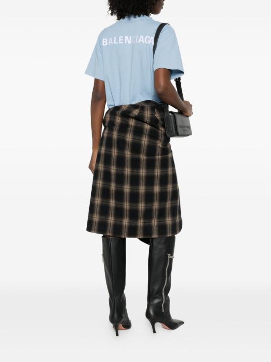  발렌시아가 백 미디엄 핏 티셔츠 850990 TTVJ14773 AZURE - BALENCIAGA