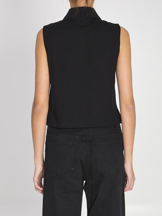  생로랑 민소매 티셔츠 862601 Y37ZE1000 BLACK - SAINT LAURENT