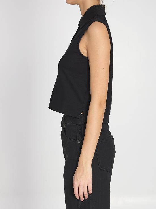  생로랑 민소매 티셔츠 862601 Y37ZE1000 BLACK - SAINT LAURENT