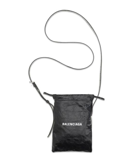  발렌시아가 쇼퍼 폰 홀더 852930 2ABH61090 BLACK