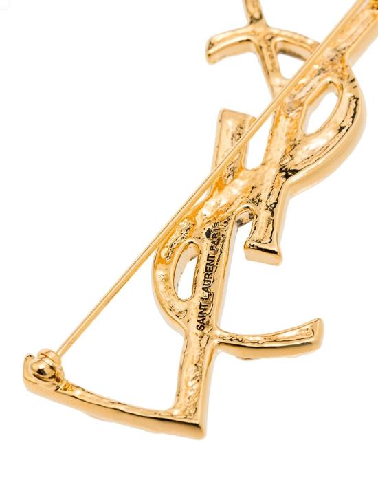  생로랑 YSL 오피움 크로커다일 브로치 470371 Y15008030 GOLD - SAINT LAURENT