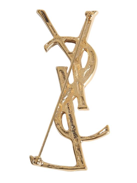  생로랑 YSL 오피움 크로커다일 브로치 470371 Y15008030 GOLD - SAINT LAURENT