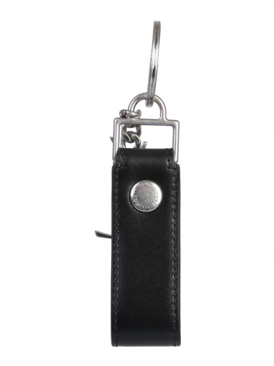  생로랑 모노그램 키링 스무스 레더 518323 0SX0E1000 BLACK - SAINT LAURENT