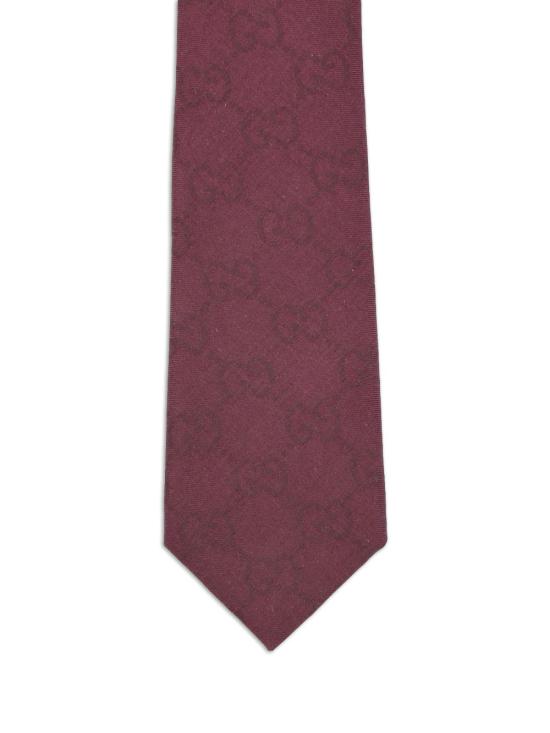  구찌 GG 실크 코튼 타이 861299 4E6006100 BORDEAUX - GUCCI