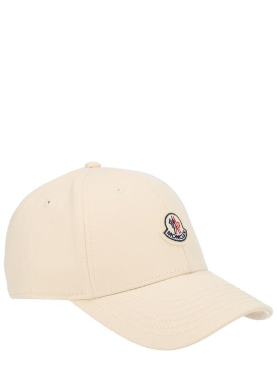  몽클레어 로고 코튼 볼캡 3B00008 04863081 IVORY - MONCLER