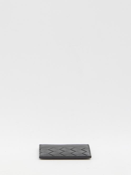  보테가베네타 인트레치아토 크레딧 카드 케이스 796324 VCPP38425 BLACK - BOTTEGA VENETA