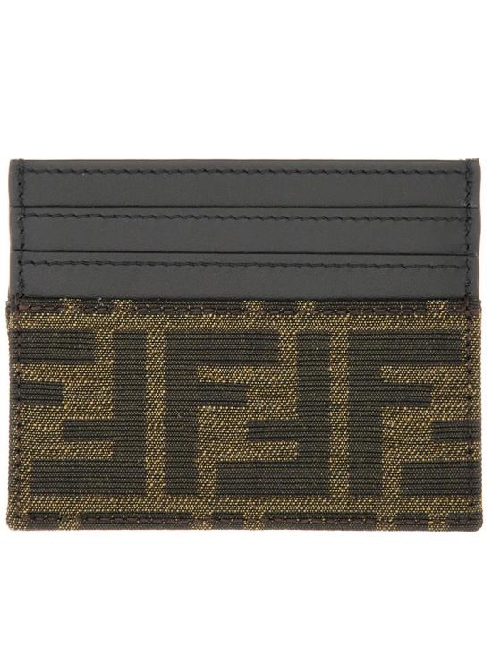  펜디 FF 패브릭 카드 홀더 7M0164 ALWKF0L3T BROWN - FENDI