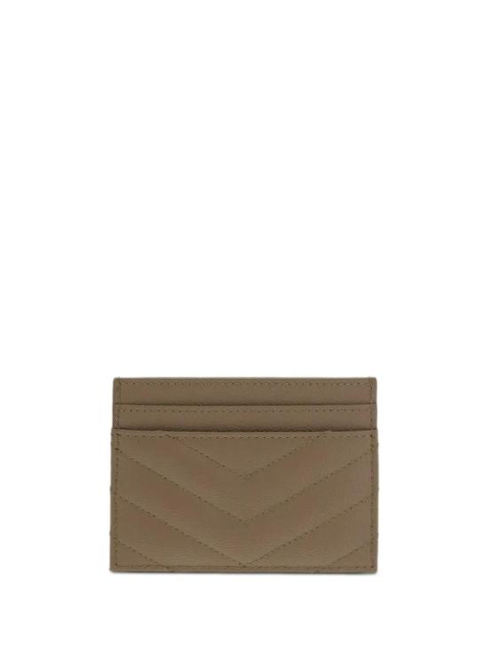  생로랑 카산드라 마틀라세 카드 케이스 423291 BOW012721 BEIGE - SAINT LAURENT