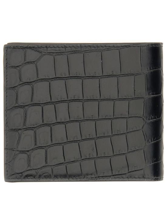  생로랑 로고 이스트/웨스트 반지갑 396307 DZEDE1000 BLACK - SAINT LAURENT