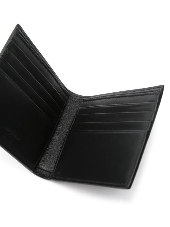  생로랑 로고 이스트/웨스트 반지갑 396307 DZEDE1000 BLACK - SAINT LAURENT