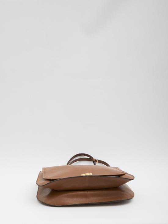  셀린느 소프트 트리옹프 베사체 서플 샤이니 램스킨 백 123632T88 GFY5 BROWN - CELINE