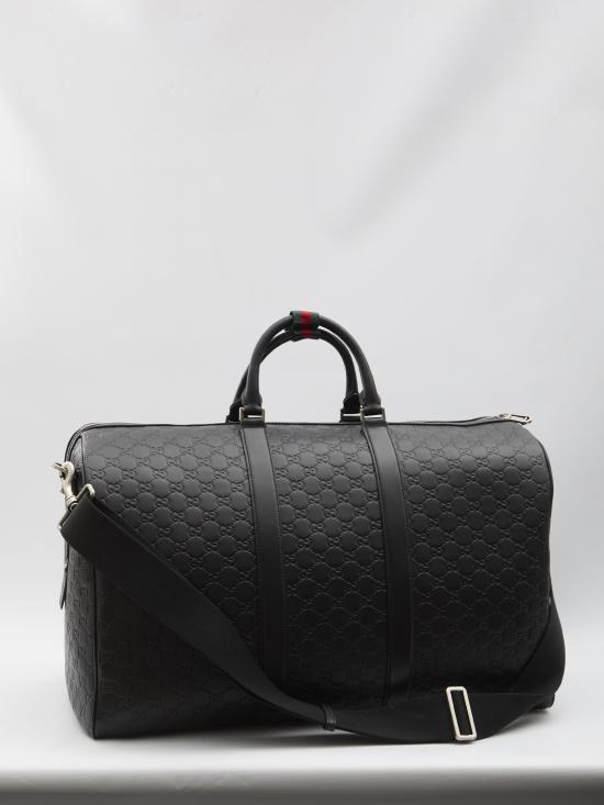  구찌 GG 엠블럼 라지 더플백 850216 AAFOM1053 BLACK - GUCCI