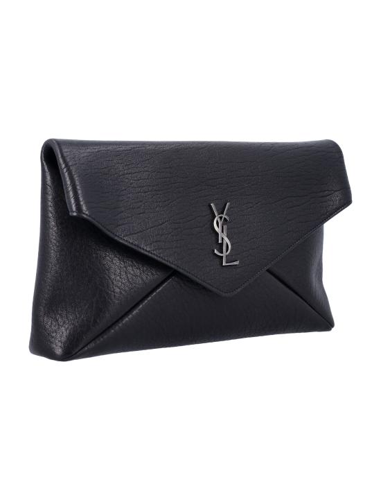  생로랑 카산드라 라지 엔벨로프 파우치 778181 AACIA1000 BLACK - SAINT LAURENT