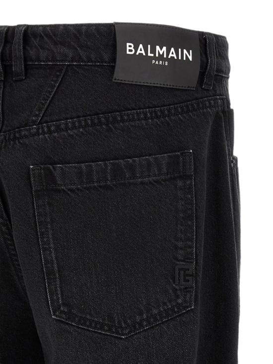 26FW 발망 스트레이트 팬츠 HH1MI115DG130PC BLACK - BALMAIN