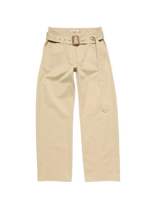 26FW 아크네 스튜디오 벨티드 트윌 코튼 팬츠 AK1099BSI PALE BEIGE