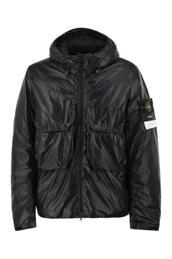26FW 스톤 아일랜드 라이트 나일론 3L-TC 후드 다운 자켓 L2S154100056S0419 V0029 BLACK
