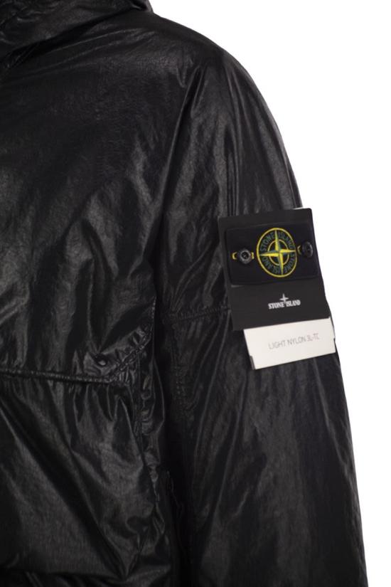 26FW 스톤 아일랜드 라이트 나일론 3L-TC 후드 다운 자켓 L2S154100056S0419 V0029 BLACK - STONE ISLAND