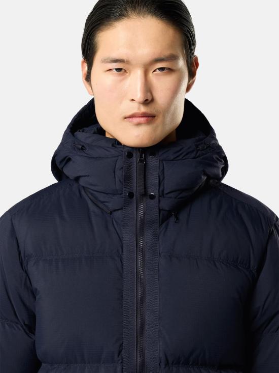 26FW 스톤 아일랜드 매트 립스탑 코듀라 어드밴스드 패브릭스 디테처블 후드 티어-레지스턴트 다운 자켓 L2S154100013S0483 V0020 NAVY - STONE ISLAND