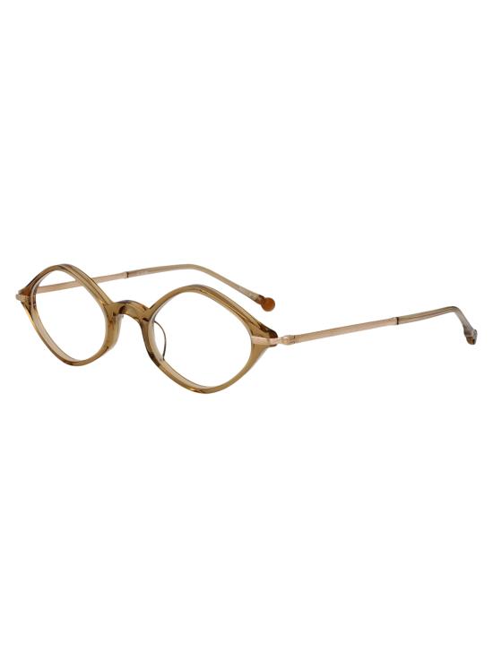 26SS 마츠다 안경 M2066 CMLBG CARAMEL BRUSHED GOLD CLEAR LENS - MATSUDA