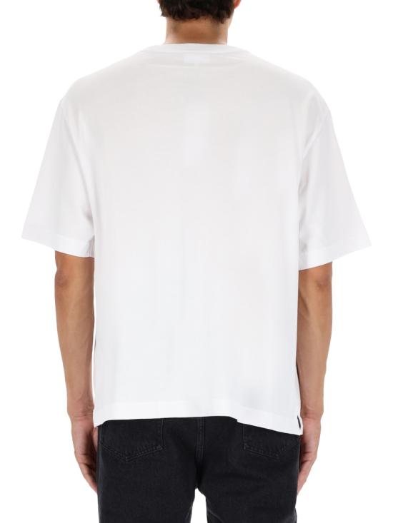 26FW 메종키츠네 폭스 헤드 오버사이즈 티셔츠 PM00109KJ0119 P100 WHITE - MAISON KITSUNE