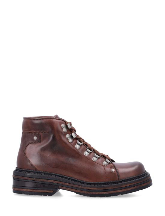 26FW 미우미우 레더 부티 5T800E5OD F0201 COFFEE