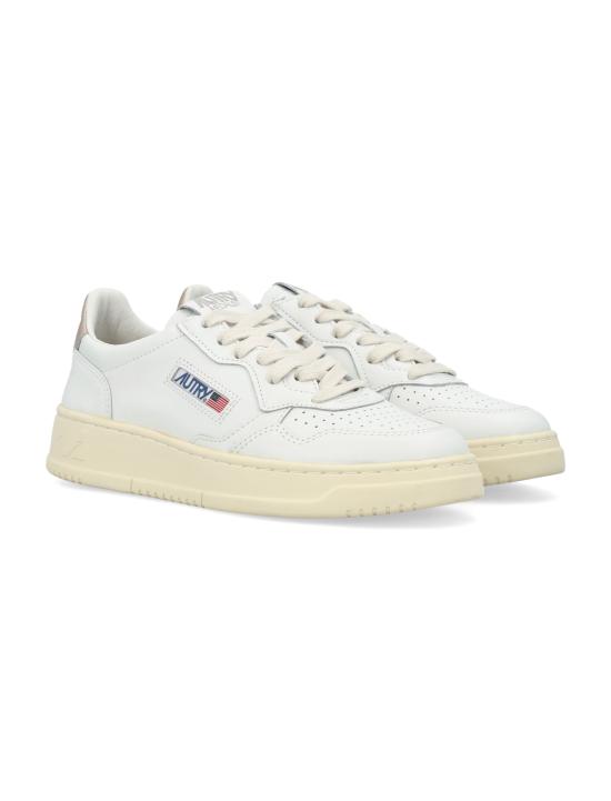 26FW 오트리 메달리스트 로우 레더 스니커즈 AULWLL06 WG WHITE GOLD - AUTRY