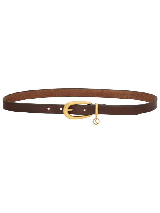 26FW 생로랑 카산드라 참 이롱게이트 버클 씬 벨트 A002NLAAGLS 2596 BROWN - SAINT LAURENT