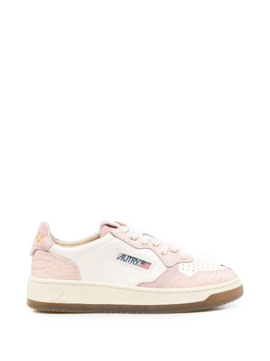 26FW 오트리 메달리스트 로우 레더 스니커즈 AULWCZ03 BEIGE