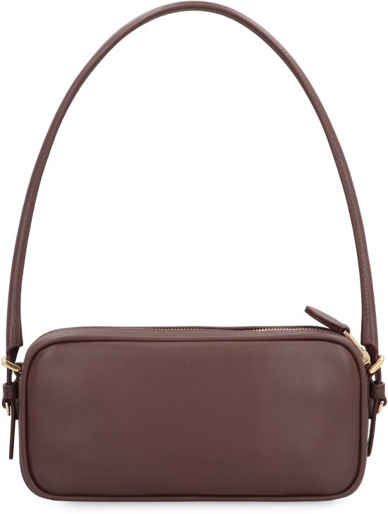 26FW 미우미우 레더 파우치 미우미우 5NE024AF8W F0NBL BROWN - MIU MIU