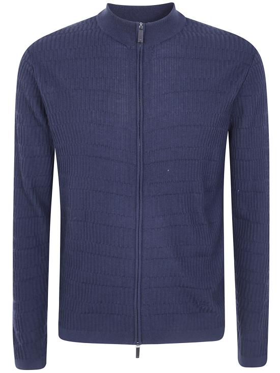 26FW 엠포리오 아르마니 집업 니트 EM006315AF27831 FB065 BLUE