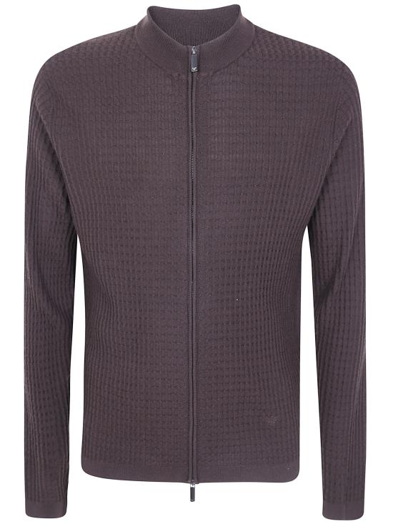 26FW 엠포리오 아르마니 집업 니트 EM006315AF27831 F6017 BROWN