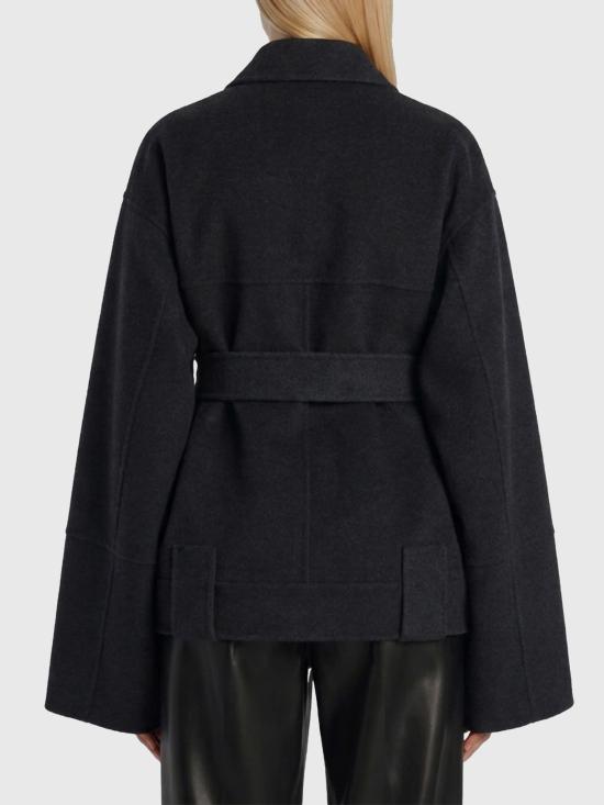 26FW 케이트 엘더 더블 울 벨티드 코트 6239547 205 GREY - KHAITE