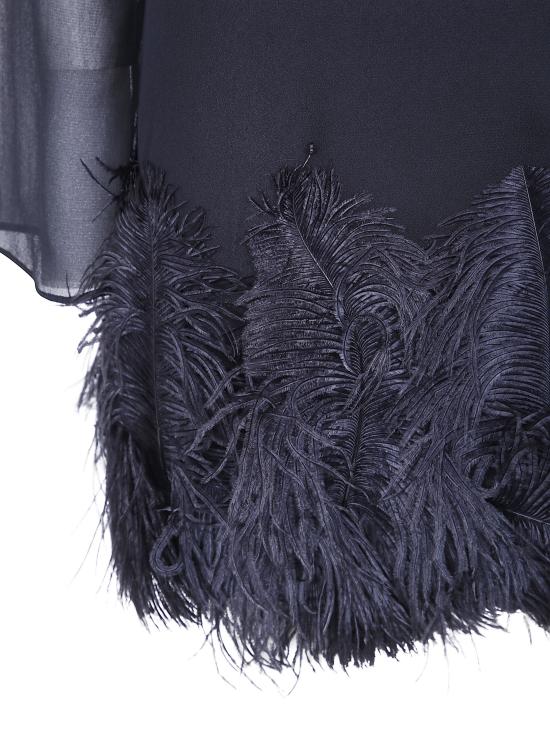 26FW 세미쿠튀르 미디 원피스 S6WU38 Y690 BLACK - SEMI-COUTURE