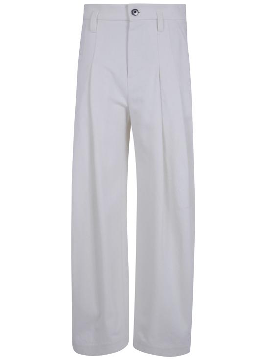 26FW 브루넬로 쿠치넬리 스트레이트 팬츠 MB198P9022 C1101 WHITE