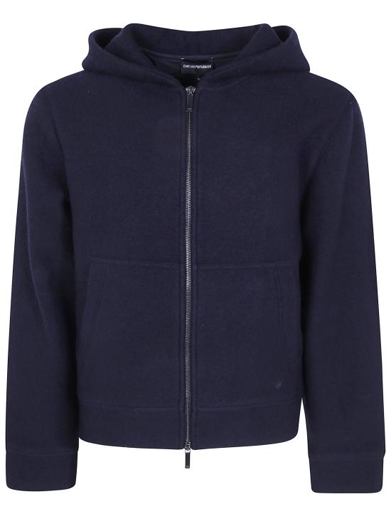 26FW 엠포리오 아르마니 후드 티셔츠 EM006436AF29844 UB109 BLUE