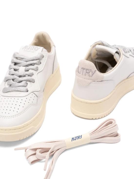 26FW 오트리 메달리스트 로우 레더 스니커즈 AULWSW03 LEAT WHITE - AUTRY