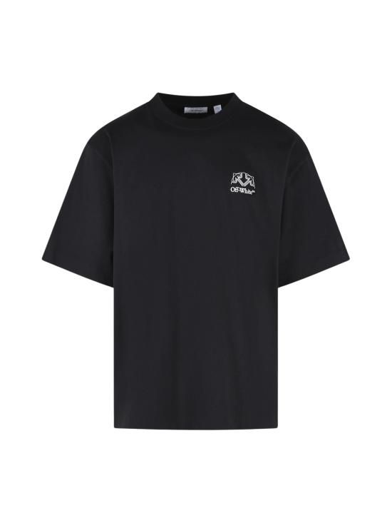 26FW 오프화이트 반팔 티셔츠 44MAA120F26J01E001 BLACK