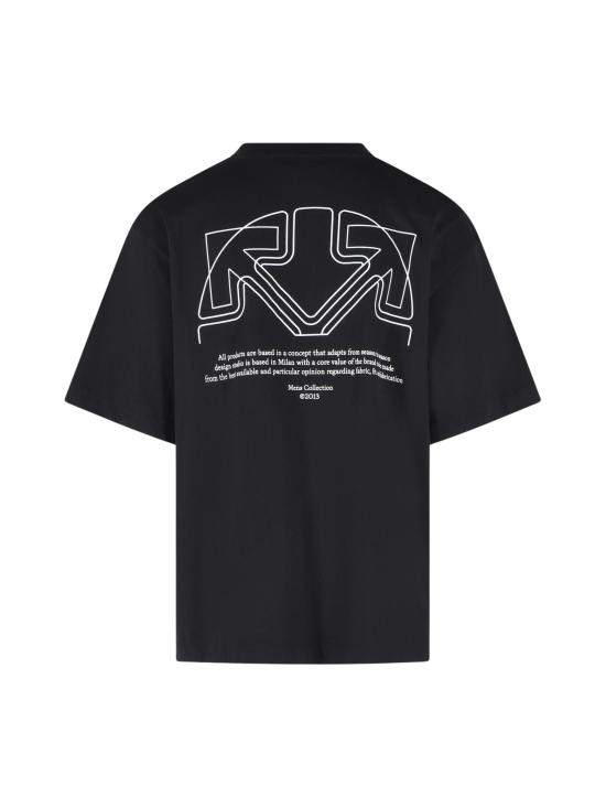 26FW 오프화이트 반팔 티셔츠 44MAA120F26J01E001 BLACK - OFF WHITE