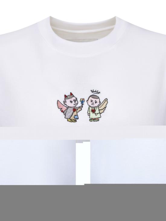26FW 크리스티나 크로포드 반팔 티셔츠 02LOVI2526B BIANCO WHITE - CHRISTINA CRAWFORD