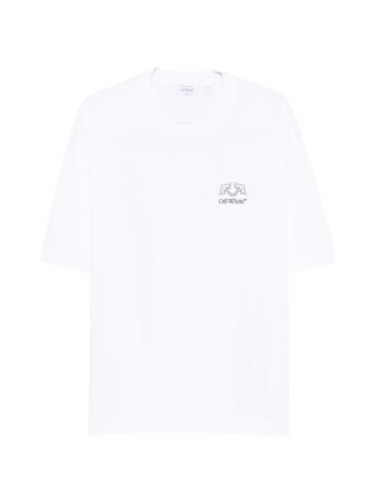 26FW 오프화이트 반팔 티셔츠 44MAA120F26J01E100 WHITE