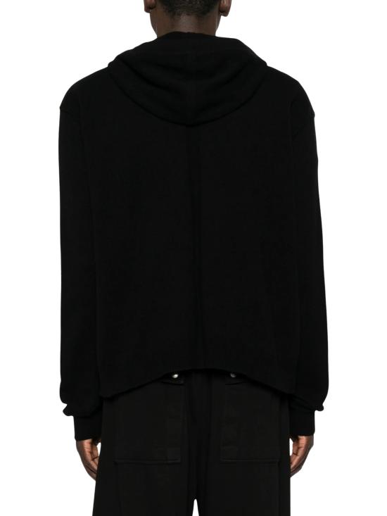 26FW 릭 오웬스 후드 티셔츠 RU02F4614WSBR 09 BLACK - RICK OWENS