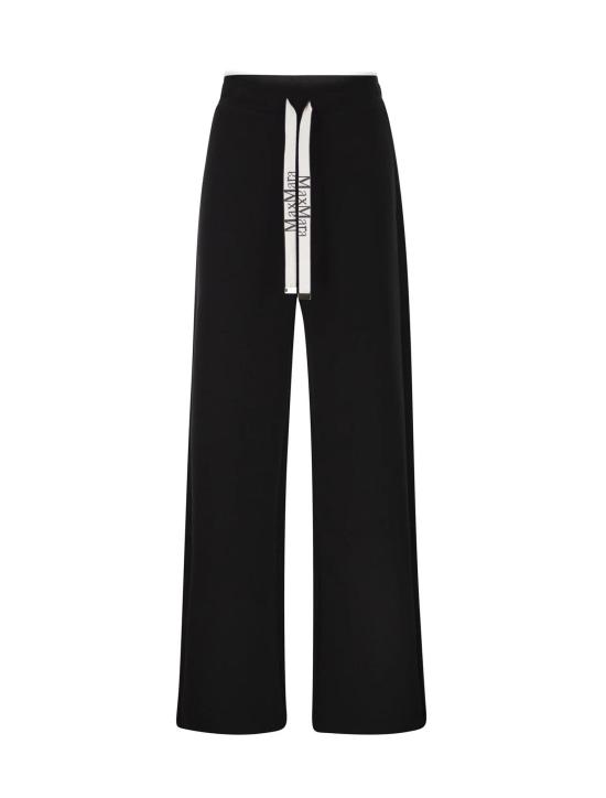 26FW 막스마라 스트레이트 팬츠 2629786021600 005 BLACK