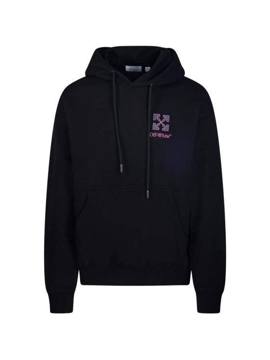 26FW 오프화이트 후드 티셔츠 44MBB085F26F008001 BLACK