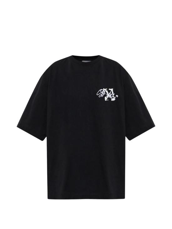 26FW 오프화이트 반팔 티셔츠 44MAA120F26J00J001 BLACK