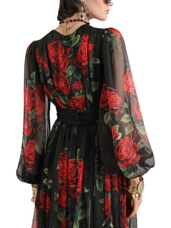 26FW 돌체앤가바나 미디 원피스 F619OTIS134 HN6EJ RED - DOLCE & GABBANA