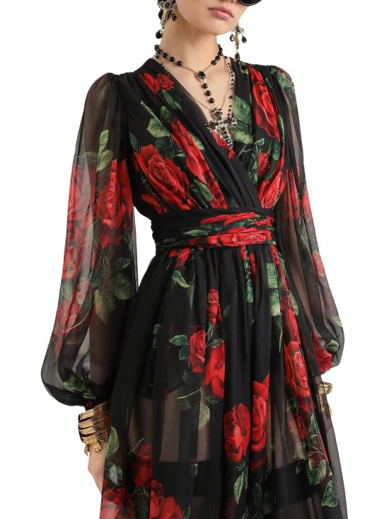 26FW 돌체앤가바나 미디 원피스 F619OTIS134 HN6EJ RED - DOLCE & GABBANA